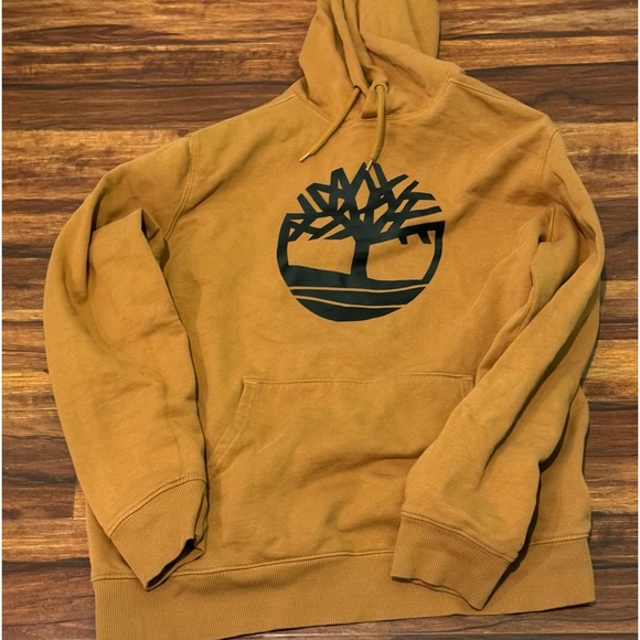 Pre-owned MENS TIMBERLAND CORE TREE LOGO PULLOVER HOODIE - Picture 1 of 1